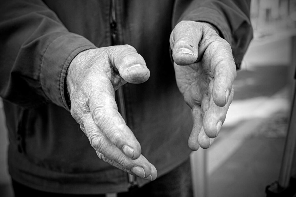 Hands - Black and white photography