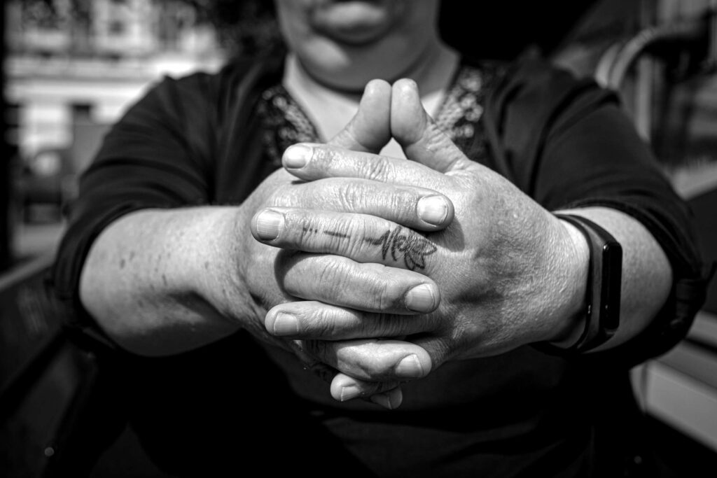 Hands - Black and white photography