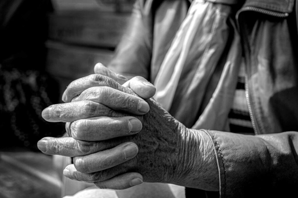 Hands - Black and white photography