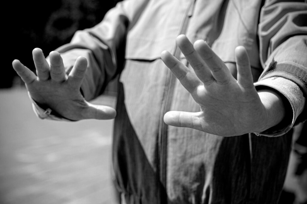 Hands - Black and white photography