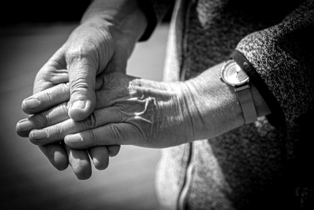 Hands - Black and white photography