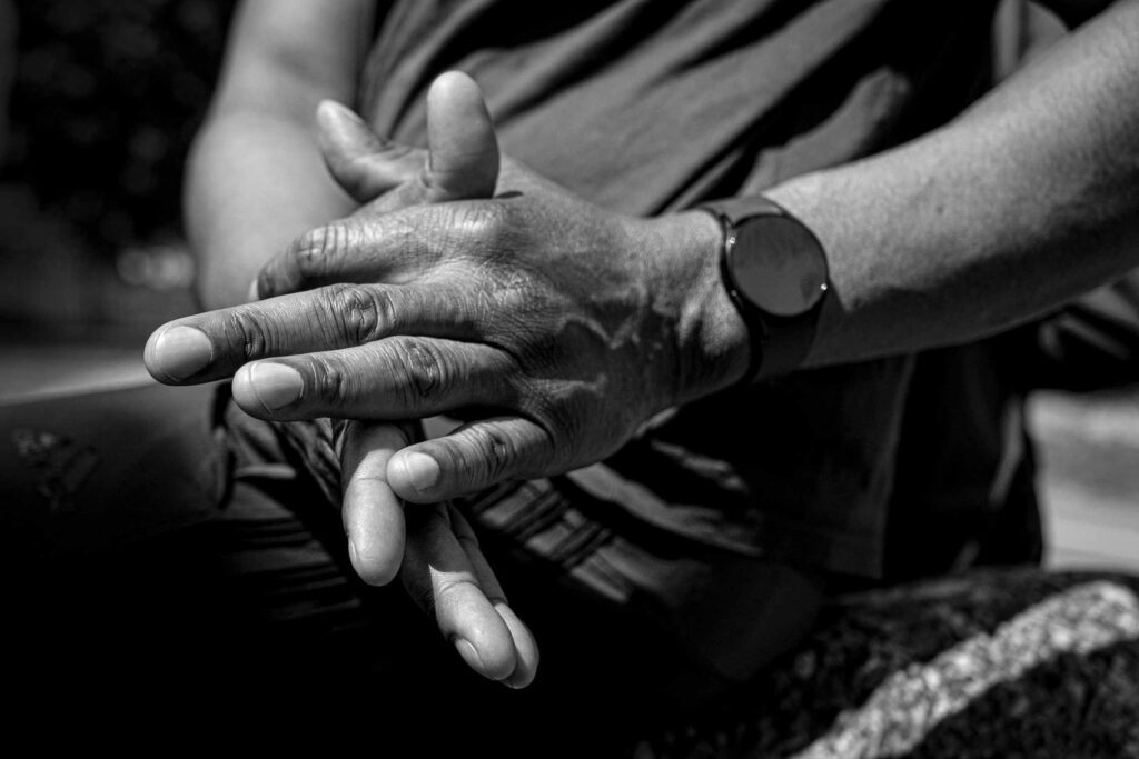 Hands - Black and white photography