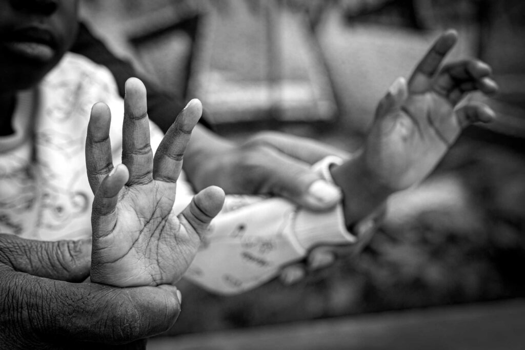 Hands - Black and white photography