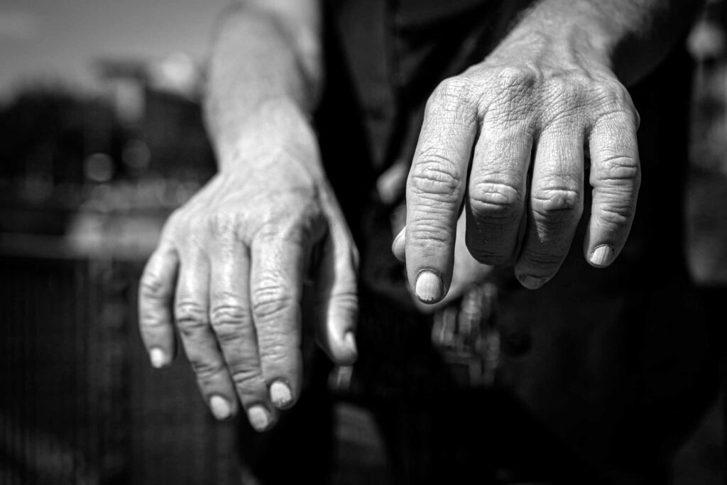 Hands - Black and white photography