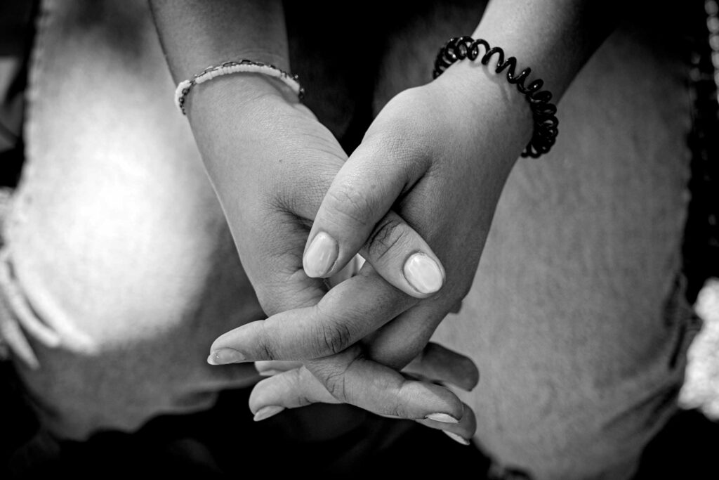 Hands - Black and white photography