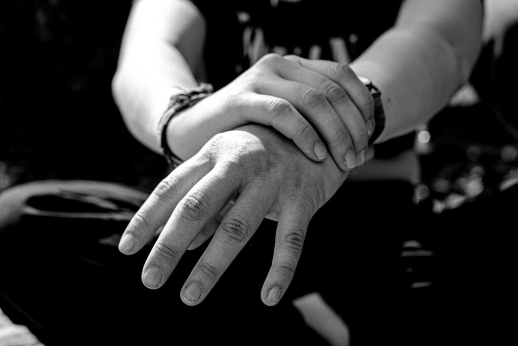 Hands - Black and white photography