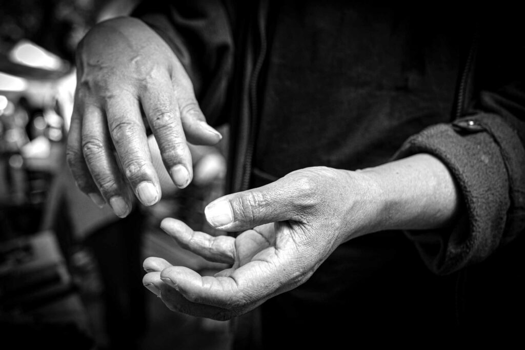 Hands - Black and white photography