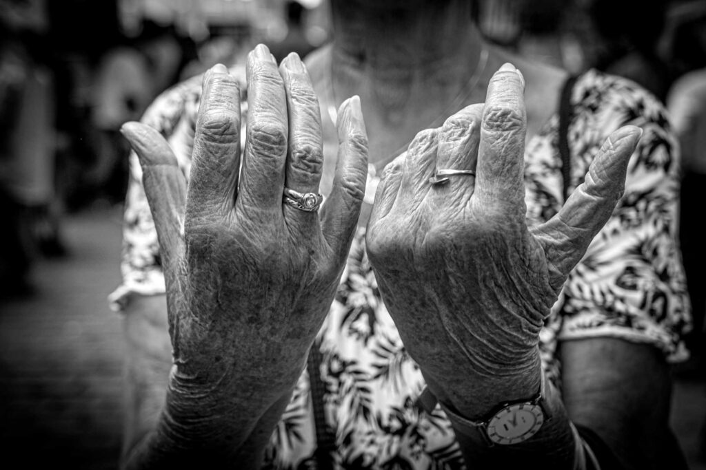 Hands - Black and white photography