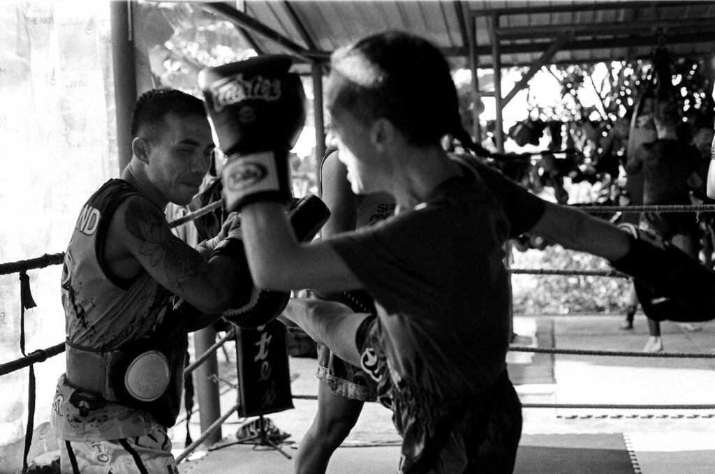 Luciana with Kru Top / Sitjemam Gym - Pai - Thailand / February 2024
