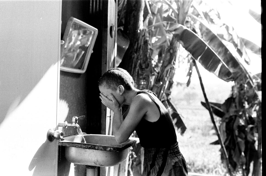Luciana during the break / Sitjemam Gym - Pai - Thailand / February 2024